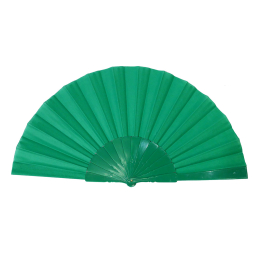 Abanico plástico verde 31cm
