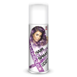 Spray de pelo purpurina lila