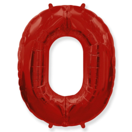 Globo foil 100cm c/helio rojo nº 0.