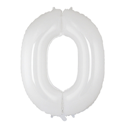 Globo foil 100cm c/helio blanco nº0