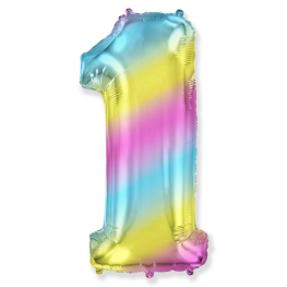 Globo foil 100cm c/helio multicolor nº1
