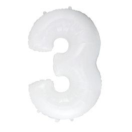 Globo foil 100cm c/helio blanco nº3