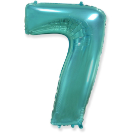 Globo foil 100cm c/helio turquesa nº7