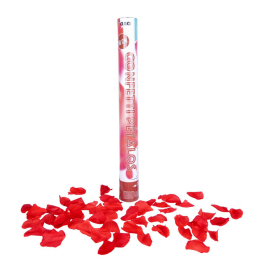Cañón confetti pétalos rojos 50 cm. 250 pcs.