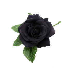 Flor flamenca negra 12x12cm