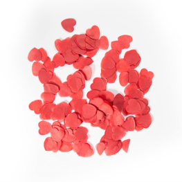 Confetti Corazon grande Rojo 100 gramos