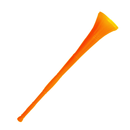 Trompeta Fútbol naranja 60 cm
