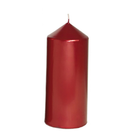 Vela cilindrica 7x18cm  rojo