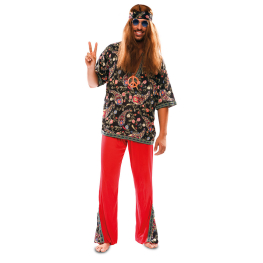 Disfraz de hippie hombre talla ML para hombre