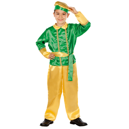 Disfraz de Paje rey verde 10 a 12 años para niño