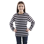 Camiseta rayas negras talla 3-4 años unisex infantil
