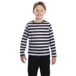 Camiseta rayas negras talla 7-9 años unisex infantil