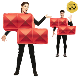 Disfraz de Tetris Rojo para adulto