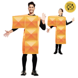 Disfraz de Tetris Naranja para adulto